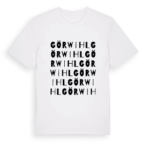 Görwihl ordlek t-shirt – ekologisk bomull t-shirt från Pinshirt