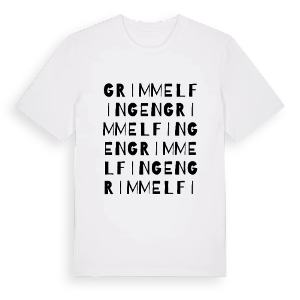 Grimmelfingen ordlek t-shirt – ekologisk bomull t-shirt från Pinshirt