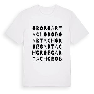 Großgartach ordlek t-shirt – ekologisk bomull t-shirt från Pinshirt