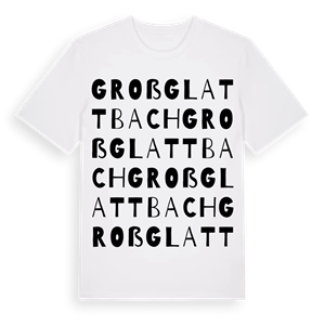 Großglattbach ordlek t-shirt – ekologisk bomull t-shirt från Pinshirt