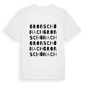Großschönach ordlek t-shirt – ekologisk bomull t-shirt från Pinshirt