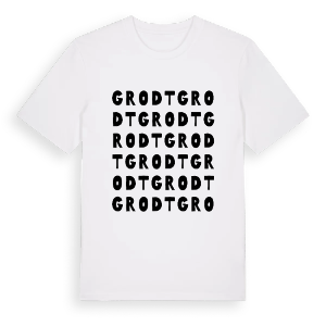 Grodt ordlek t-shirt – ekologisk bomull t-shirt från Pinshirt