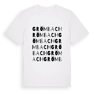 Grömbach ordlek t-shirt – ekologisk bomull t-shirt från Pinshirt