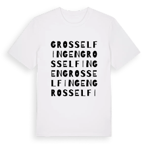 Grosselfingen ordlek t-shirt – ekologisk bomull t-shirt från Pinshirt