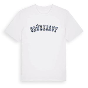 Grünkraut college t-shirt – ekologisk bomull t-shirt från Pinshirt