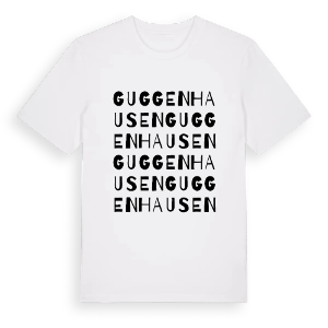Guggenhausen ordlek t-shirt – ekologisk bomull t-shirt från Pinshirt