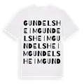 Gundelsheim ordlek t-shirt
