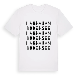 Hagnau am Bodensee ordlek t-shirt – ekologisk bomull t-shirt från Pinshirt
