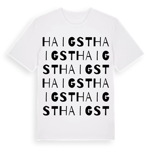 Haigst ordlek t-shirt – ekologisk bomull t-shirt från Pinshirt