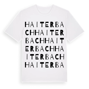 Haiterbach ordlek t-shirt – ekologisk bomull t-shirt från Pinshirt