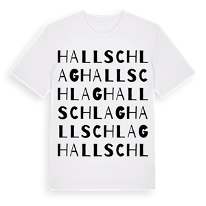 Hallschlag ordlek t-shirt – ekologisk bomull t-shirt från Pinshirt
