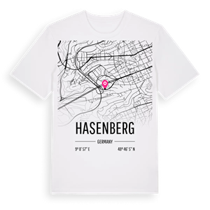 Hasenberg karta t-shirt – ekologisk bomull t-shirt från Pinshirt