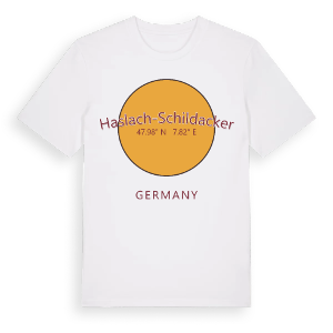 Haslach-Schildacker cirkel t-shirt – ekologisk bomull t-shirt från Pinshirt