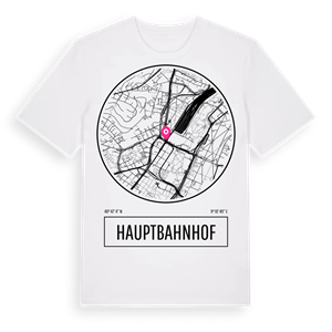 Hauptbahnhof t-shirt – ekologisk bomull t-shirt från Pinshirt