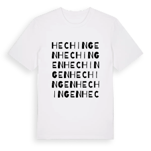Hechingen ordlek t-shirt – ekologisk bomull t-shirt från Pinshirt