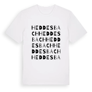 Heddesbach ordlek t-shirt – ekologisk bomull t-shirt från Pinshirt