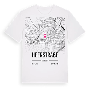 Heerstraße karta t-shirt – ekologisk bomull t-shirt från Pinshirt