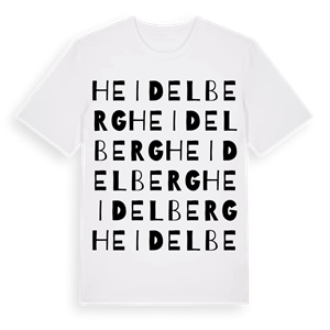 Heidelberg ordlek t-shirt – ekologisk bomull t-shirt från Pinshirt