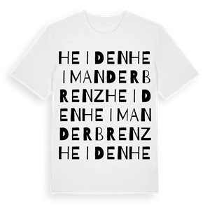 Heidenheim an der Brenz ordlek t-shirt – ekologisk bomull t-shirt från Pinshirt