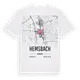 Hemsbach karta t-shirt