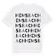 Hemsbach ordlek t-shirt