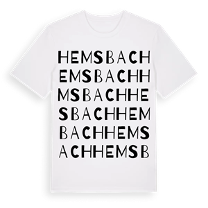 Hemsbach ordlek t-shirt – ekologisk bomull t-shirt från Pinshirt