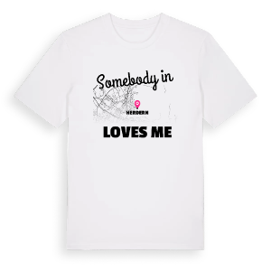 Någon i Herdern älskar mig t-shirt – ekologisk bomull t-shirt från Pinshirt