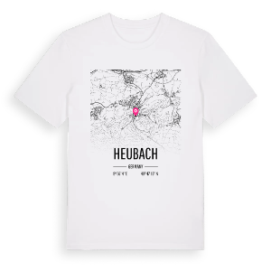 Heubach karta t-shirt – ekologisk bomull t-shirt från Pinshirt