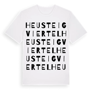Heusteigviertel ordlek t-shirt – ekologisk bomull t-shirt från Pinshirt