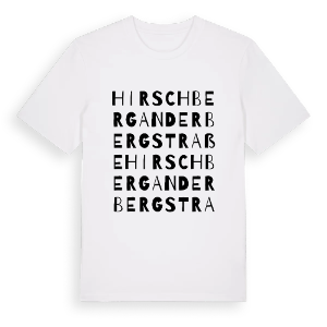 Hirschberg an der Bergstraße ordlek t-shirt – ekologisk bomull t-shirt från Pinshirt
