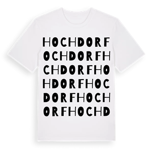 Hochdorf ordlek t-shirt – ekologisk bomull t-shirt från Pinshirt