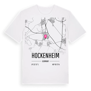 Hockenheim karta t-shirt – ekologisk bomull t-shirt från Pinshirt