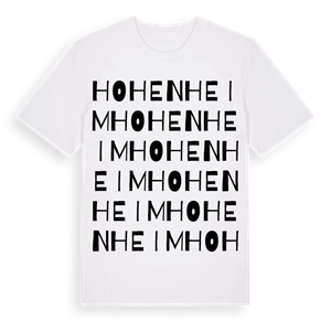 Hohenheim ordlek t-shirt – ekologisk bomull t-shirt från Pinshirt