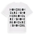 Hohenlohekreis ordlek t-shirt