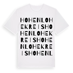 Hohenlohekreis ordlek t-shirt – ekologisk bomull t-shirt från Pinshirt