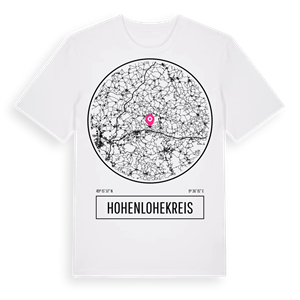 Hohenlohekreis t-shirt – ekologisk bomull t-shirt från Pinshirt