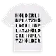 Hölderlinplatz ordlek t-shirt
