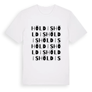 Höldis ordlek t-shirt – ekologisk bomull t-shirt från Pinshirt