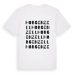 Horgenzell ordlek t-shirt – ekologisk bomull t-shirt från Pinshirt