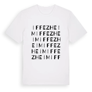 Iffezheim ordlek t-shirt – ekologisk bomull t-shirt från Pinshirt