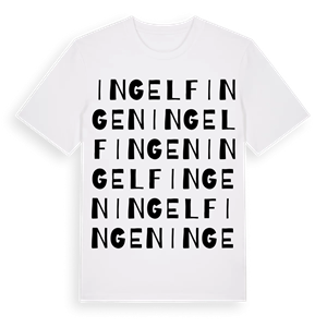Ingelfingen ordlek t-shirt – ekologisk bomull t-shirt från Pinshirt