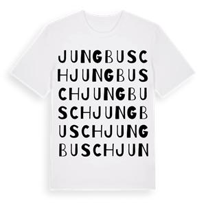 Jungbusch ordlek t-shirt – ekologisk bomull t-shirt från Pinshirt