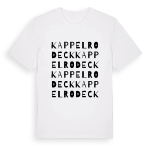 Kappelrodeck ordlek t-shirt – ekologisk bomull t-shirt från Pinshirt