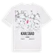 Karlsbad karta t-shirt