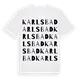 Karlsbad ordlek t-shirt