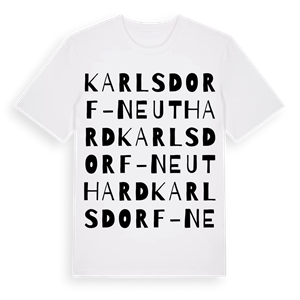 Karlsdorf-Neuthard ordlek t-shirt – ekologisk bomull t-shirt från Pinshirt