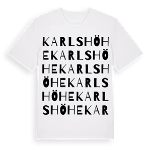 Karlshöhe ordlek t-shirt – ekologisk bomull t-shirt från Pinshirt