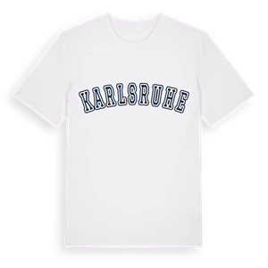 Karlsruhe college t-shirt – ekologisk bomull t-shirt från Pinshirt