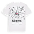 Karlsruhe karta t-shirt
