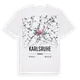 Karlsruhe karta t-shirt